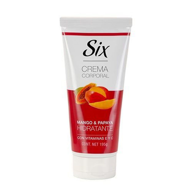 Imagen de Crema Corporal Six 195 ml Papaya y Mango