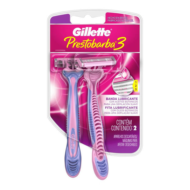Imagen de Afeitadora Gillette Prestobarba3 x 2 unidades Descartables