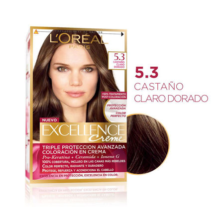 Imagen de Tinta Loreal Excellence Nº5.3 Castaño Claro Doardo