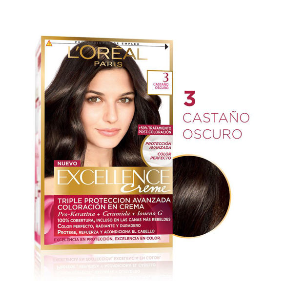 Imagen de Tinta Loreal Excellence Nº3 Castaño Oscuro