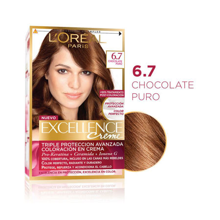 Imagen de Tinta Loreal Excellence Nº6.7 Chocolate Puro