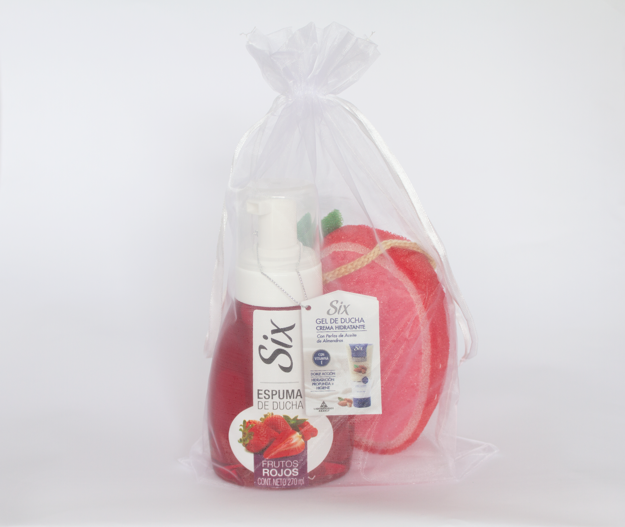 Imagen de Six Espuma De Ducha Frutos Rojos + Esponja