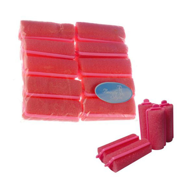 Imagen de Ruleros de Goma Espuma 25 mm 10 unidades Beauty Style