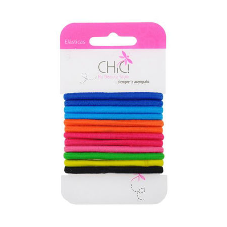 Imagen de Ligas cabello de colores 1 unidad