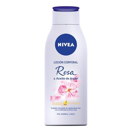 Imagen de Loción Corporal Nivea 400 ml Rosa & Aceite de Argán