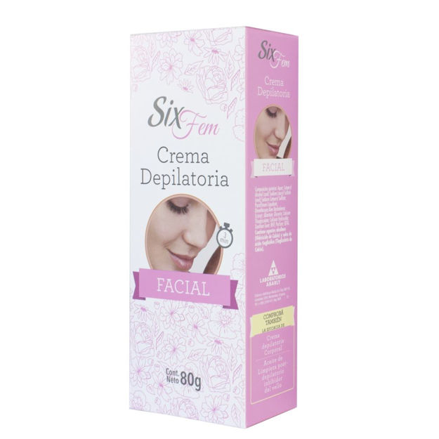 Imagen de Crema Depilatoria Facial  Six 80g.