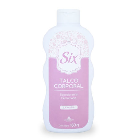 Imagen de Talco Corporal Six 160 g. Lavanda