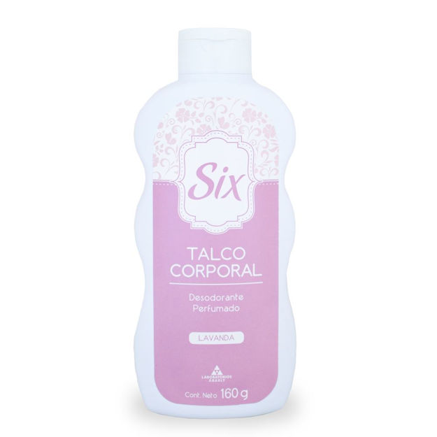 Imagen de Talco Corporal Six 160 g. Lavanda