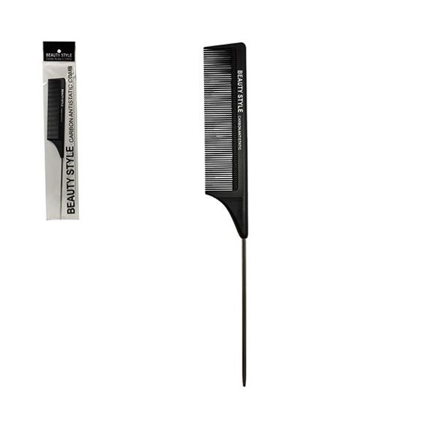 Imagen de Peine de Carbono con Cola de Metal 338 Beauty Style
