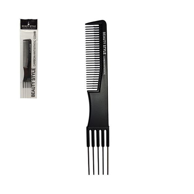 Imagen de Peine Mechas Dientes de Metal de Carbon 369 Beauty Style