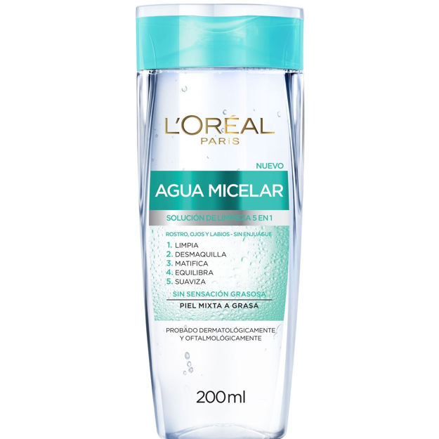 Imagen de Agua Micelar Loreal 200 ml. Pieles Grasas