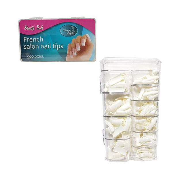 Imagen de Tips de Uñas French Blanca 500 unidades