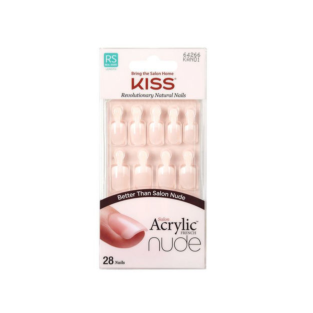 Imagen de Uñas Autoadhesivas Kiss Acrylic French Nude Breathtaking
