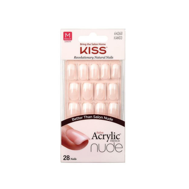 Imagen de Uñas Autoadhesivas Kiss Acrylic French Nude Cashmere