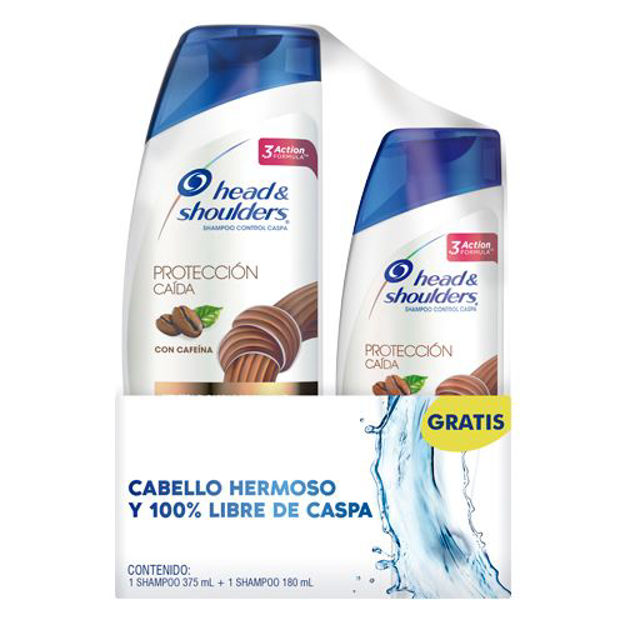 Imagen de Pack Head Shoulders Shampoo 375 ml + 180 ml Proteccion Caida