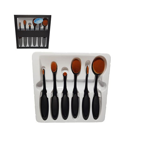 Imagen de Set Brochas para Maquillaje Deluxe Beauty Style 6 Unidades
