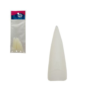 Imagen de Uñas Stiletto cortas Naturales 12 unidades