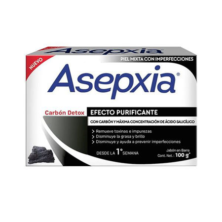 Imagen de Jabon Asepxia 100 gr Carbon Detox