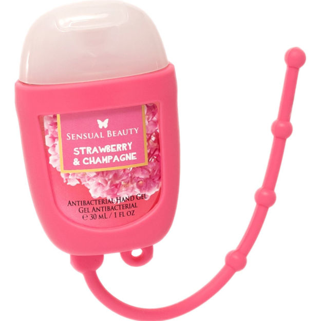 Imagen de Alcohol en Gel Sensual Beauty 30 ml Strawberry Chanpagne