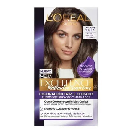 Imagen de Tinta Loreal Excellence Matizador Supreme Nº6.17