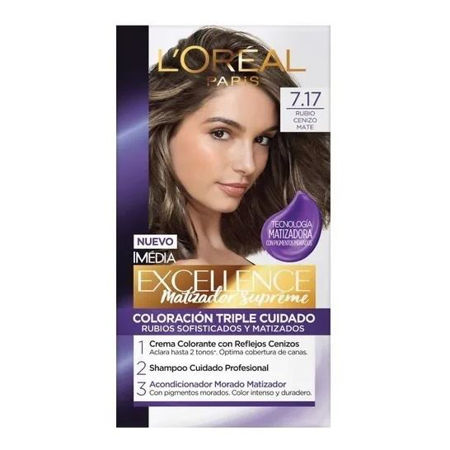 Imagen de Tinta Loreal Excellence Matizador Supreme Nº7.17