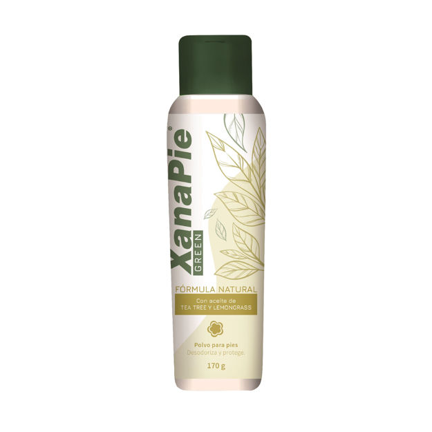 Imagen de Talco Xanapie Green Tea Tree y Lemongrass 170 g