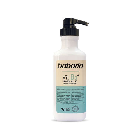 Imagen de Leche Corporal Babaria Body Milk Vit B3+ 500 ml