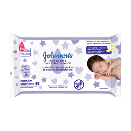 Imagen de Toallitas Humedas Johnson Hora de Dormir 48 u