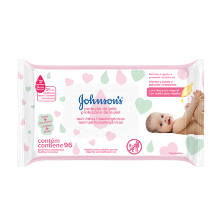 Imagen de Toallitas Humedas Johnson Extra Cuidado 96 u