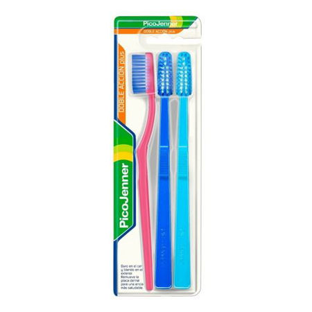 Imagen de Cepillo Dental Pico Jenner Doble Accion Plus x3