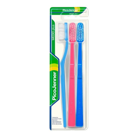 Imagen de Cepillo Dental Pico Jenner Medio Plus x3