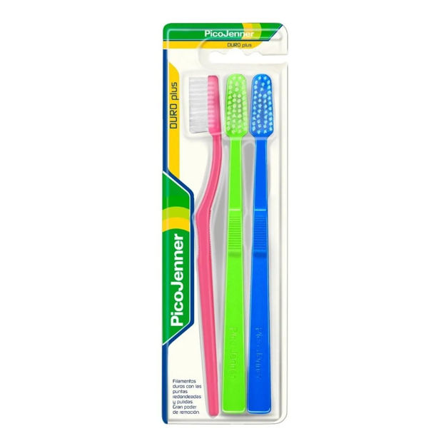 Imagen de Cepillo Dental Pico Jenner Duro Plus x3