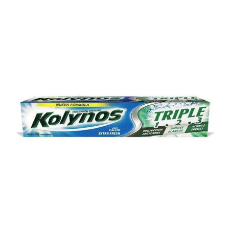 Imagen de Crema Dental Kolynos Triple Frescura 1 2 3 90 ml