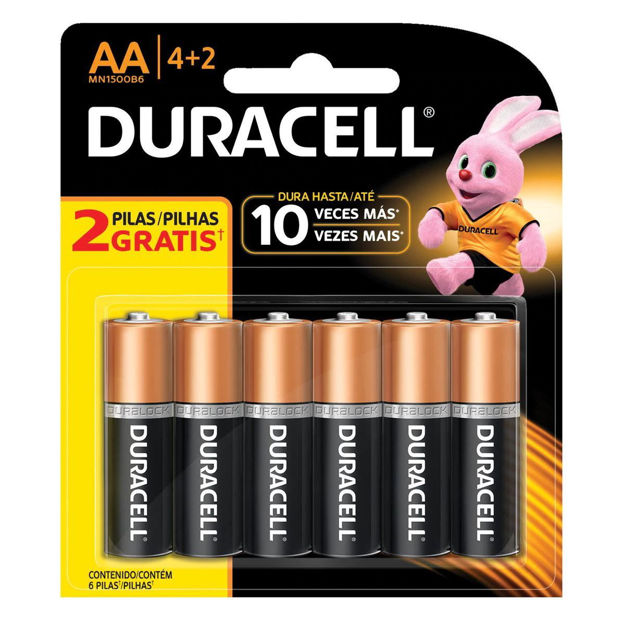 Imagen de Pilas Duracell AAA 6 unidades