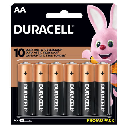 Imagen de Pilas Duracell AA 6 unidades