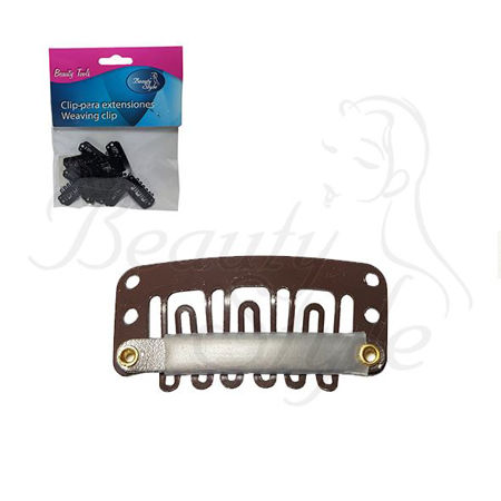 Imagen de Micropeinetas para Extensiones Beauty Style Marron