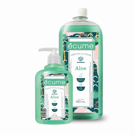 Imagen de Jabon Liquido Ecume 980 ml + 340 ml Aloe
