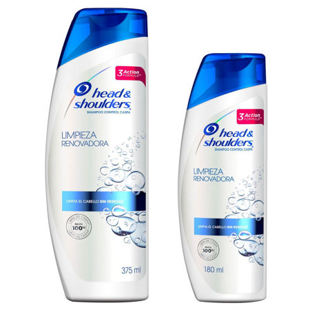 Imagen de Head & Shoulders Shampoo 375 ml + 180 ml Limpieza Renovadora