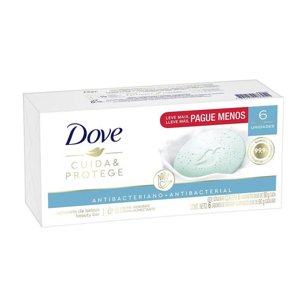 Imagen de Jabon Dove 90 g Pack 6 unidades Antibacterial