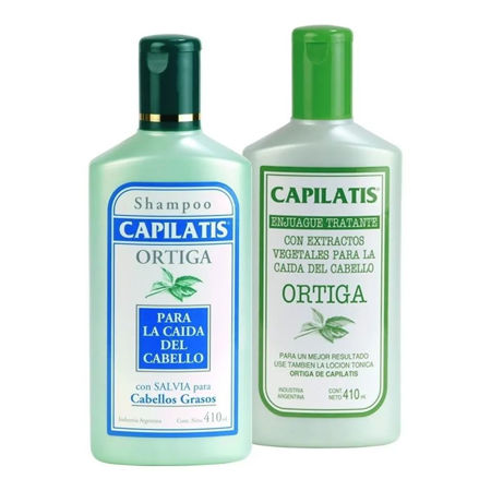 Imagen de Pack Capilatis Ortiga Shampoo +Acondicionador 410 ml Grasos