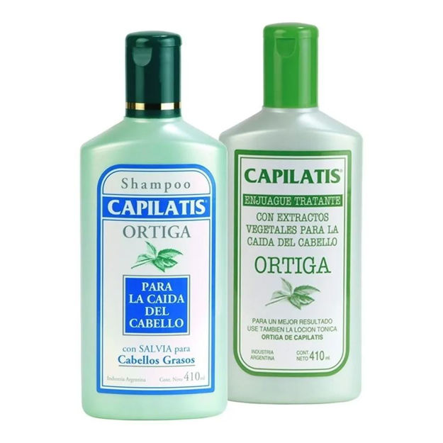 Imagen de Pack Capilatis Ortiga Shampoo +Acondicionador 410 ml Grasos