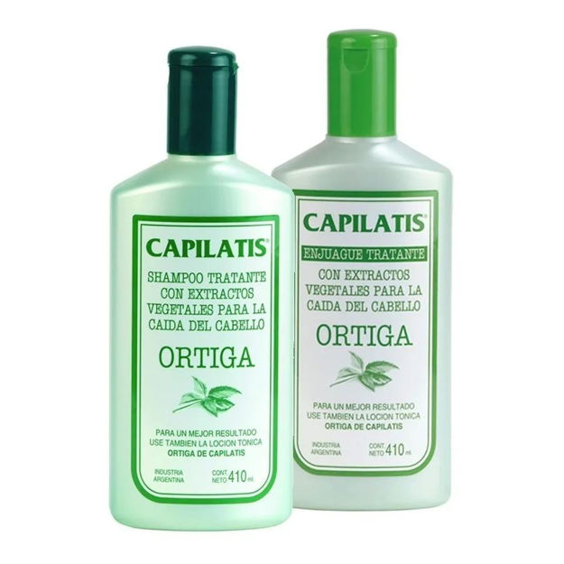 Imagen de Pack Capilatis Ortiga Shampoo + Aco. 410 ml Tratante
