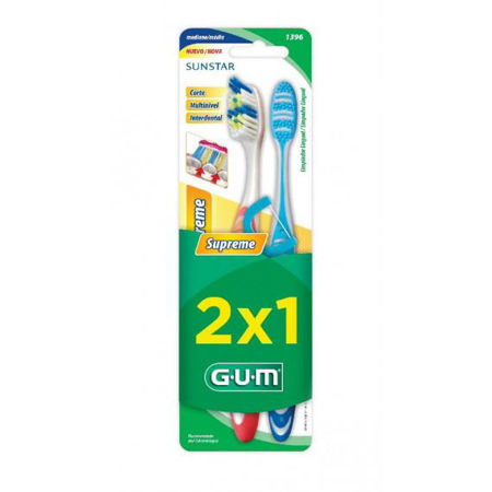 Imagen de Cepillo Gum Supreme 1396 Medio 2x1