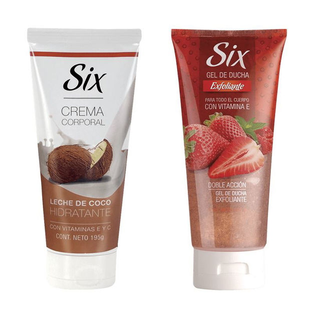 Imagen de Pack Six Crema Corporal Coco + Gel Ducha Exfoliante