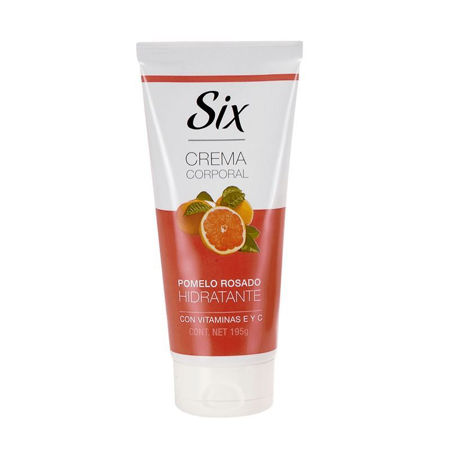 Imagen de Crema Corporal Six 195 ml Pomelo Rosado
