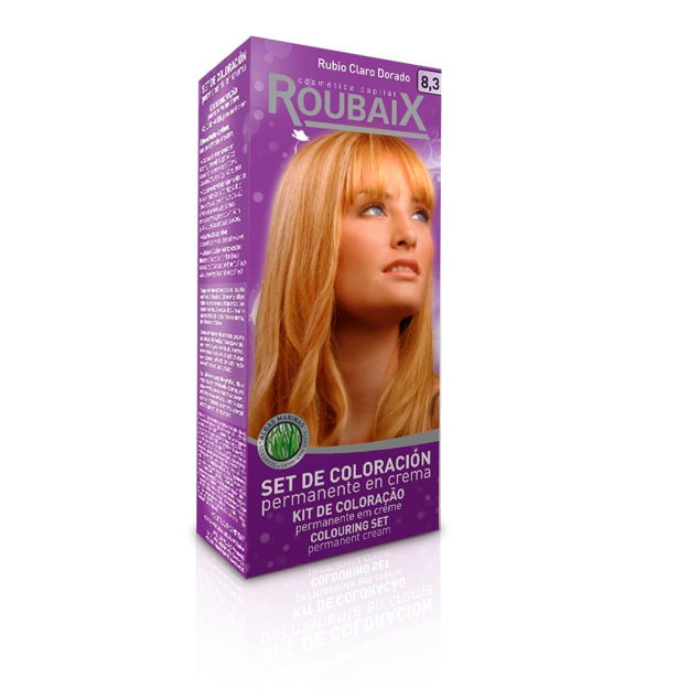 Imagen de Tinta Roubaix Kit N°8.3 Rubio Claro Dorado