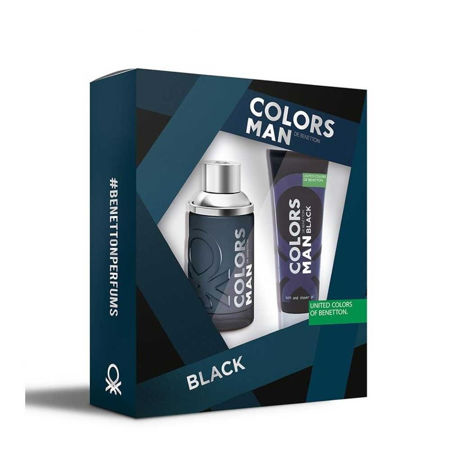 Imagen de Set Benetton Colors Man Edt 100 ml Black + Gel de Ducha