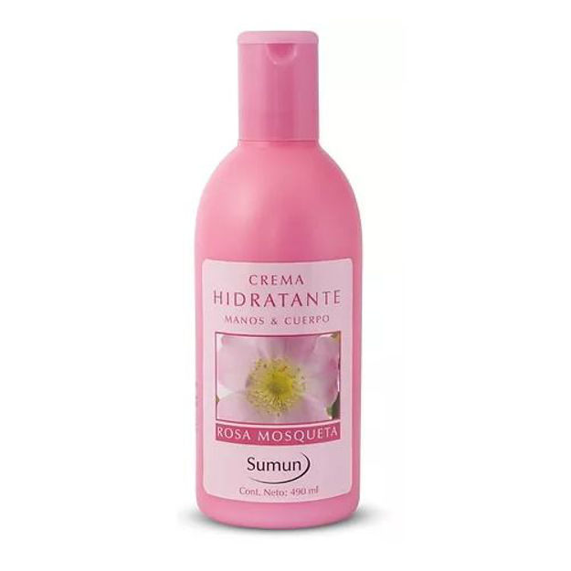 Imagen de Crema Hidratante Manos y Cuerpo Sumun 490 ml Rosa Mosqueta