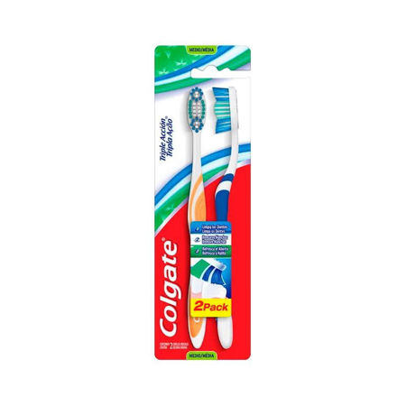 Imagen de Cepillo Dental Colgate Triple Accion 2 unidades