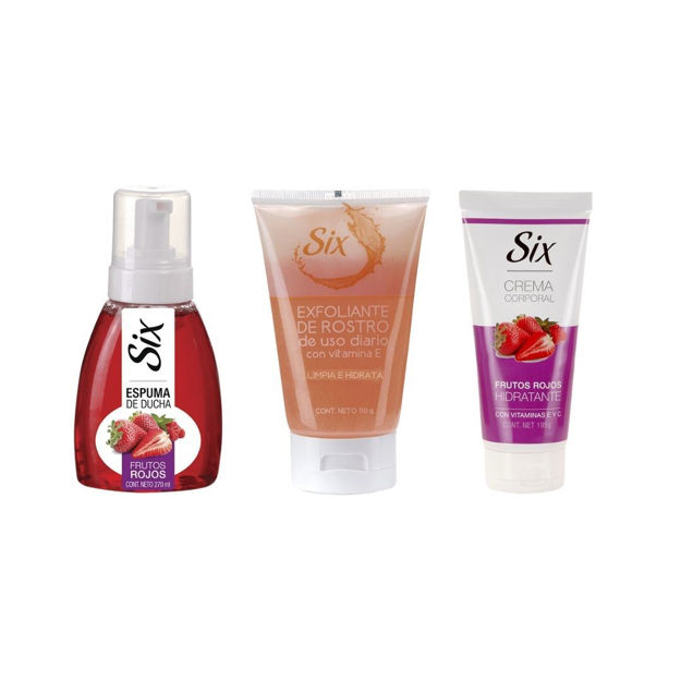 Imagen de Pack Six Gel de Ducha + Crema Corporal + Exfoliante